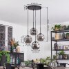 Ripoll Hanglamp, Kogellampje, Cluster hanglamp Rookkleurig, 4-lichts