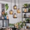 Ripoll Hanglamp, Kogellampje, Cluster hanglamp Rookkleurig, 4-lichts