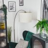Bassagoda Staande lamp Nikkel mat, Zwart, 1-licht