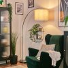 Bassagoda Staande lamp Nikkel mat, Zwart, 1-licht