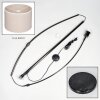 Bassagoda Staande lamp Chroom, Zwart, 1-licht