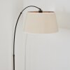 Bassagoda Staande lamp Chroom, Zwart, 1-licht