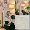 Bassagoda Staande lamp Chroom, Zwart, 1-licht
