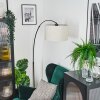 Bassagoda Staande lamp Chroom, Zwart, 1-licht