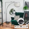Bassagoda Staande lamp Chroom, Zwart, 1-licht
