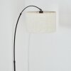Bassagoda Staande lamp Chroom, Zwart, 1-licht