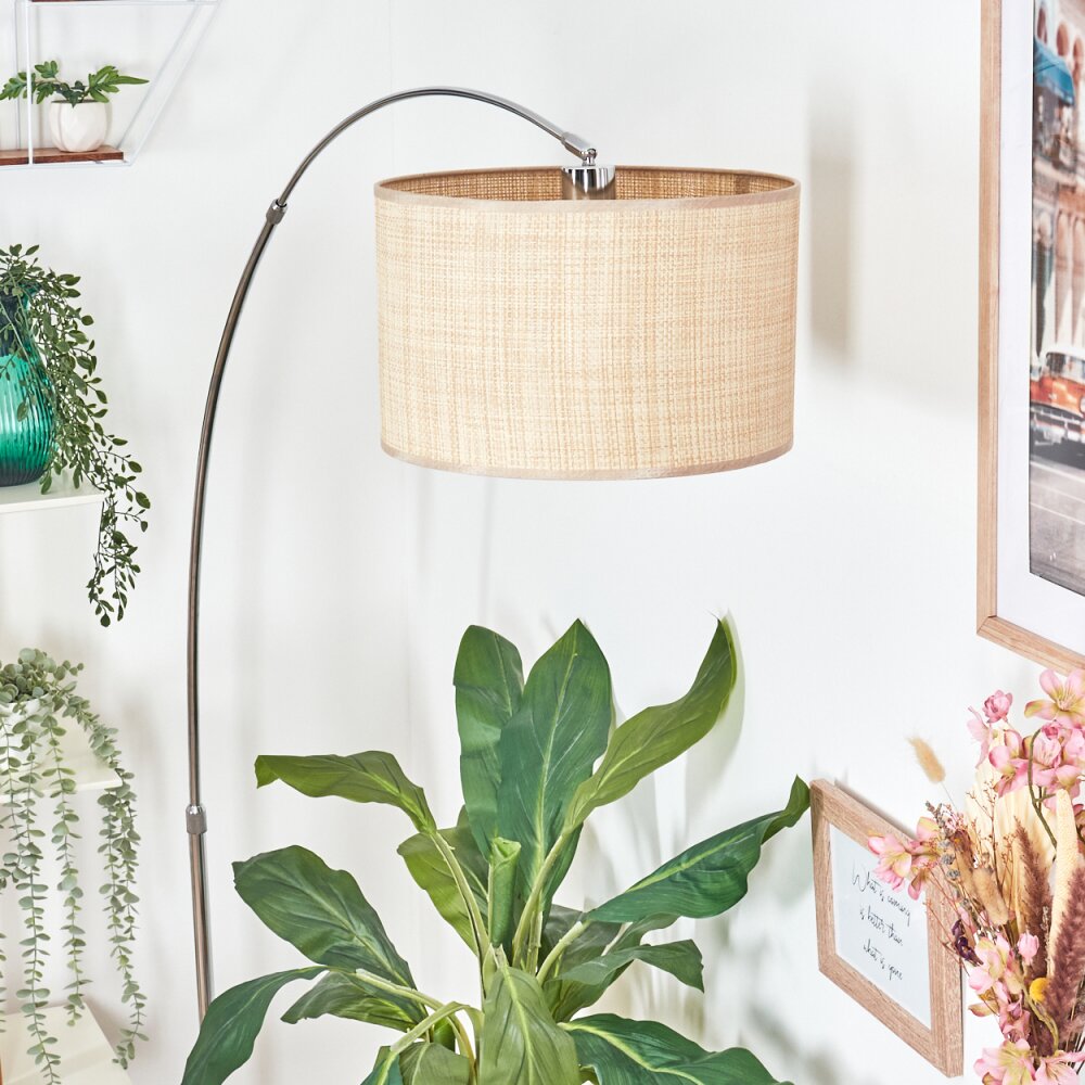 Sabadim Staande lamp Chroom, Zwart, 1-licht