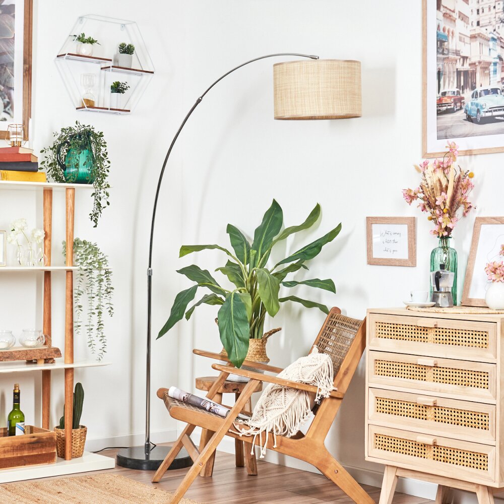 Sabadim Staande lamp Chroom, Zwart, 1-licht