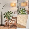Sabadim Staande lamp Chroom, Zwart, 1-licht