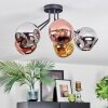 Ripoll Plafondlamp, Kogellampje Chroom, Goud, Koperkleurig, Rookkleurig, 5-lichts