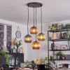 Koyoto Hanglamp, Kogellampje, Cluster hanglamp Blauw, Groen, Koperkleurig, 4-lichts