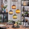 Koyoto Hanglamp, Kogellampje, Cluster hanglamp Blauw, Goud, Groen, Koperkleurig, 4-lichts