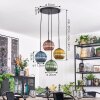 Koyoto Hanglamp, Kogellampje, Cluster hanglamp Blauw, Goud, Groen, Koperkleurig, 4-lichts