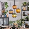 Koyoto Hanglamp, Kogellampje, Cluster hanglamp Blauw, Goud, Groen, Koperkleurig, 4-lichts