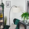 Bassagoda Staande lamp Chroom, Zwart, 1-licht