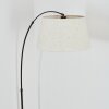 Bassagoda Staande lamp Chroom, Zwart, 1-licht