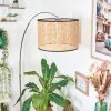 Ramila Staande lamp Chroom, Zwart, 1-licht