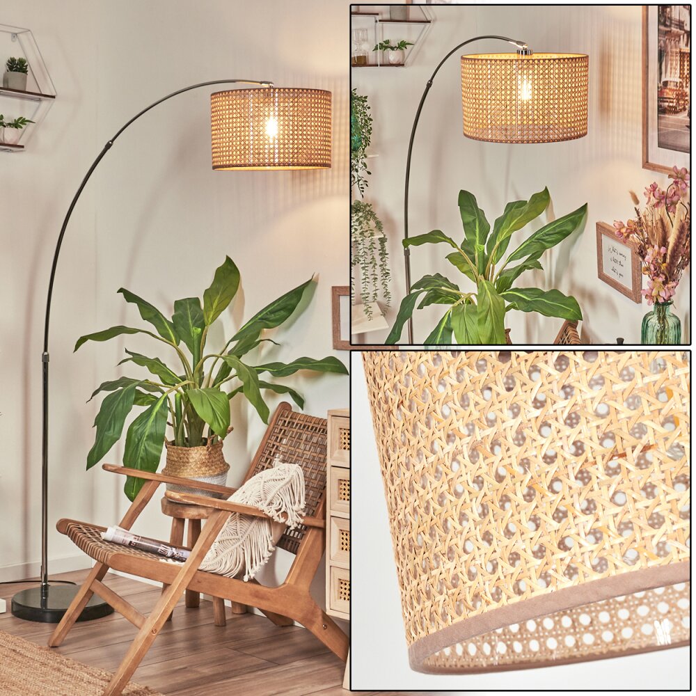 Barcos Staande lamp Chroom, Zwart, 1-licht main product photo