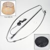 Barcos Staande lamp, Booglampen Chroom, Zwart, 1-licht, Stoffen lampenkap