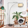 Chellas Staande lamp Chroom, Zwart, 1-licht