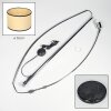 Chellas Staande lamp Chroom, Zwart, 1-licht