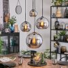 Koyoto Hanglamp, Kogellampje, Cluster hanglamp Chroom, Rookkleurig, 4-lichts Koyoto Hanglamp, Kogellampje, Cluster hanglamp Chroom, Rookkleurig, 4-lichts