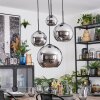 Koyoto Hanglamp, Kogellampje, Cluster hanglamp Chroom, Rookkleurig, 4-lichts Koyoto Hanglamp, Kogellampje, Cluster hanglamp Chroom, Rookkleurig, 4-lichts