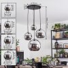 Koyoto Hanglamp, Kogellampje, Cluster hanglamp Chroom, Rookkleurig, 4-lichts Koyoto Hanglamp, Kogellampje, Cluster hanglamp Chroom, Rookkleurig, 4-lichts