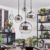 Koyoto Hanglamp, Kogellampje, Cluster hanglamp Duidelijk, Rookkleurig, 4-lichts