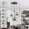 Koyoto Kogellampje, Cluster hanglamp Duidelijk, Rookkleurig, 4-lichts