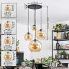 Koyoto Hanglamp, Kogellampje, Cluster hanglamp Amber, 4-lichts