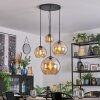 Koyoto Kogellampje, Cluster hanglamp Amber, 4-lichts