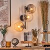 Koyoto Kogellampje, Wandlamp Amber, Duidelijk, Rookkleurig, 3-lichts