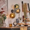 Koyoto Kogellampje, Wandlamp Blauw, Goud, Groen, 3-lichts