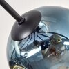 Ripoll Plafondlamp, Kogellampje Blauw, Goud, Koperkleurig, 8-lichts