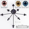 Ripoll Plafondlamp, Kogellampje Blauw, Goud, Koperkleurig, 8-lichts