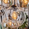 Gastor Hanglamp, Kogellampje, Hanglamp Amber, Chroom, Duidelijk, Rookkleurig, 8-lichts