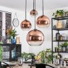 Koyoto Hanglamp, Kogellampje, Cluster hanglamp Duidelijk, Koperkleurig, 4-lichts
