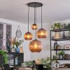 Koyoto Hanglamp, Kogellampje, Cluster hanglamp Koperkleurig, 4-lichts