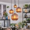 Koyoto Hanglamp, Kogellampje, Cluster hanglamp Koperkleurig, 4-lichts