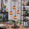 Ripoll Hanglamp, Kogellampje, Cluster hanglamp Koperkleurig, 4-lichts