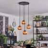 Ripoll Hanglamp, Kogellampje, Cluster hanglamp Koperkleurig, 4-lichts