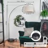 Bassagoda Staande lamp Nikkel mat, Zwart, 1-licht