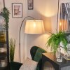 Bassagoda Staande lamp Nikkel mat, Zwart, 1-licht