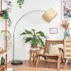 Sabadim Staande lamp Nikkel mat, Zwart, 1-licht