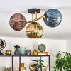 Koyoto Plafondlamp, Kogellampje Goud, Zwart, 3-lichts