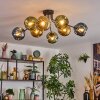 Ripoll Plafondlamp, Kogellampje Blauw, Goud, Groen, 8-lichts