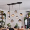 Gastor Hanglamp, Kogellampje, Hanglamp Amber, Duidelijk, Rookkleurig, 8-lichts