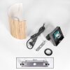 Viadores Licht omhoog & omlaag, Wandlamp Zwart, Wit, 1-licht