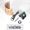 Labrujo Licht omhoog & omlaag, Wandlamp Bruin, Zwart, 1-licht